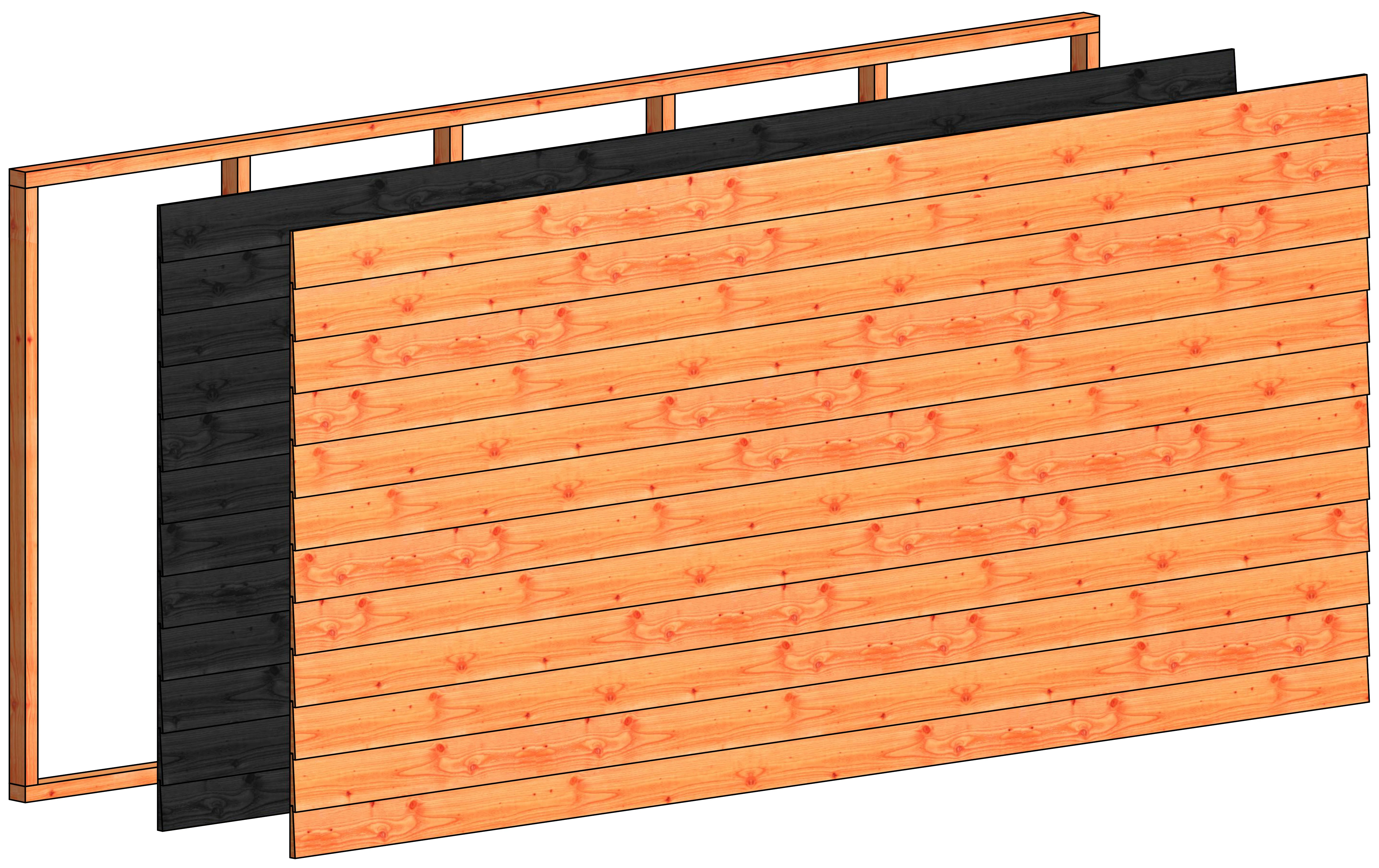 Trendhout Regelpakket L Wandmodule Potdekselplanken - Afbeelding 1